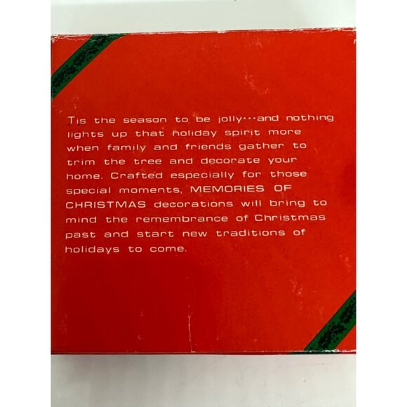 VTG Memories of Christmas Teddy Bear Tree Ornament Box – Holiday Collectible - Picture 3 of 8